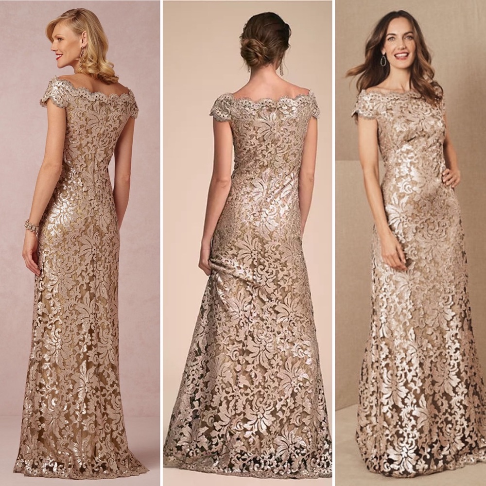NWT Tadashi Shoji Odette Sequin Dress - Picture 3 of 12